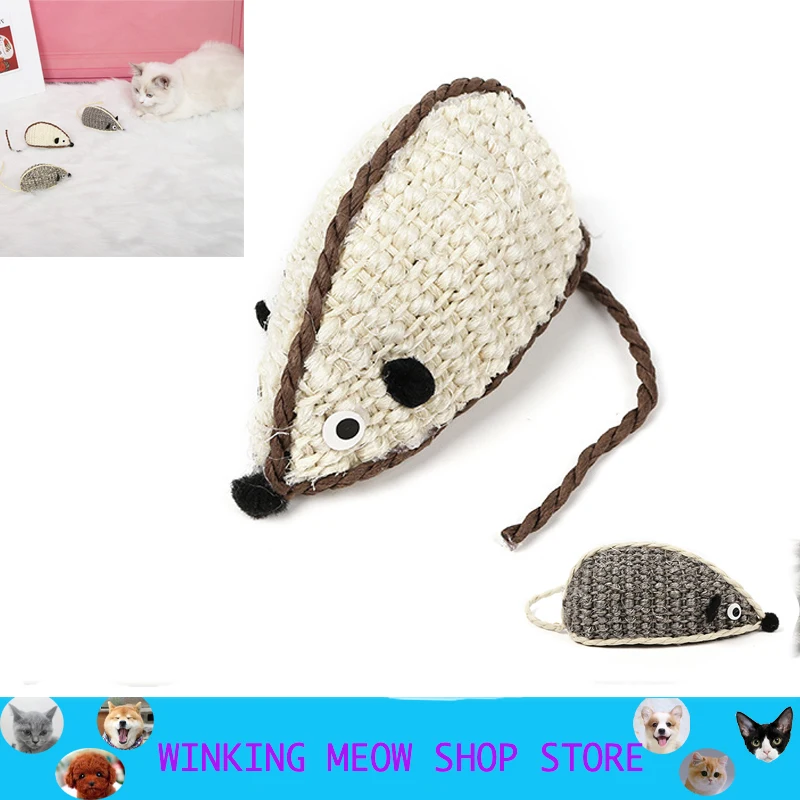 Cute Cat Accessories Pet Interactive Toy Kitten Goods Simulation Rat Sisal Mini Gripping And Biting Pet Supplies
Cute Cat Accessories Pet Interactive Toy Kitten Goods Simulation Rat Sisal Mini Gripping And Biting Pet Supplies