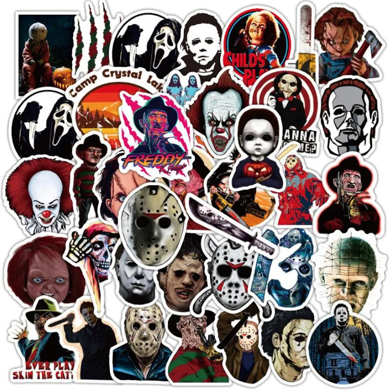 10/30/50 PCS Black Friday Thriller Horror Character Graffiti Laptop Luggage Skateboard Guitar Waterproof Sticker Decoration
10/30/50 PCS Black Friday Thriller Horror Character Graffiti Laptop Luggage Skateboard Guitar Waterproof Sticker Decoration