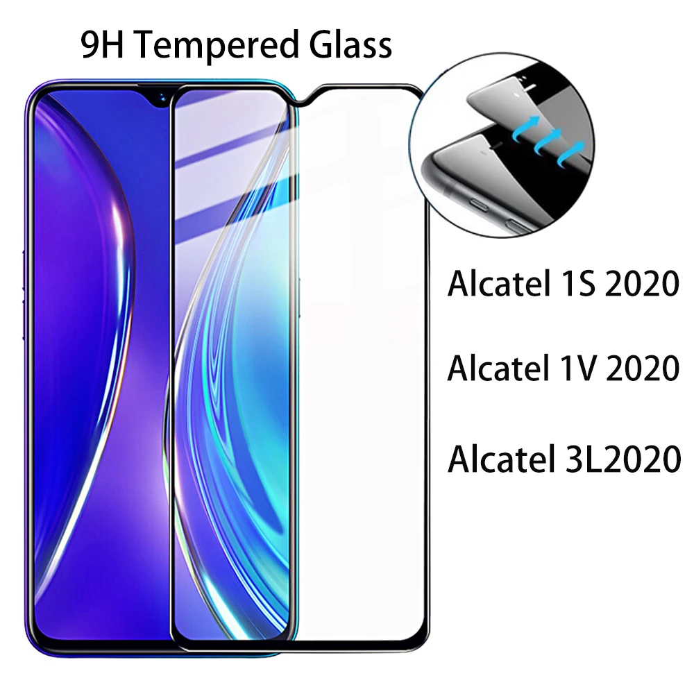 9H стекло для Alcatel 1S 1V 3L 2020 5028D 5029Y 5007G 5007A 5007U закаленное защитное на весь экран