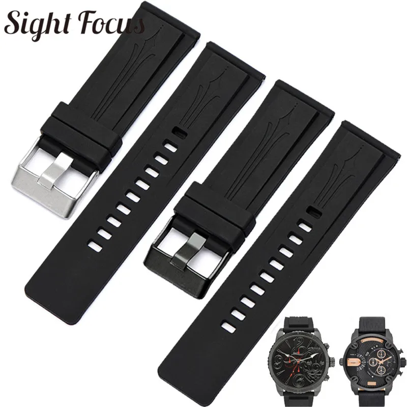 Rubber Silicone Men Watchbands for Panerai Diesel DZMC0001 Watch Accessories 26mm Black Watch Straps Belt Masculino Bracelet Men
Rubber Silicone Men Watchbands for Panerai Diesel DZMC0001 Watch Accessories 26mm Black Watch Straps Belt Masculino Bracelet Men