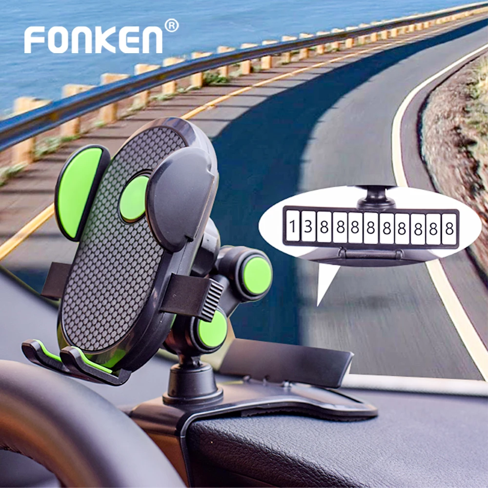 360 Degree Rotation Car Phone Holder Mobile Phone Holder Stand in Car For iPhone 11 XS X XR GPS Mount Support with Parking Cards
360 Degree Rotation Car Phone Holder Mobile Phone Holder Stand in Car For iPhone 11 XS X XR GPS Mount Support with Parking Cards