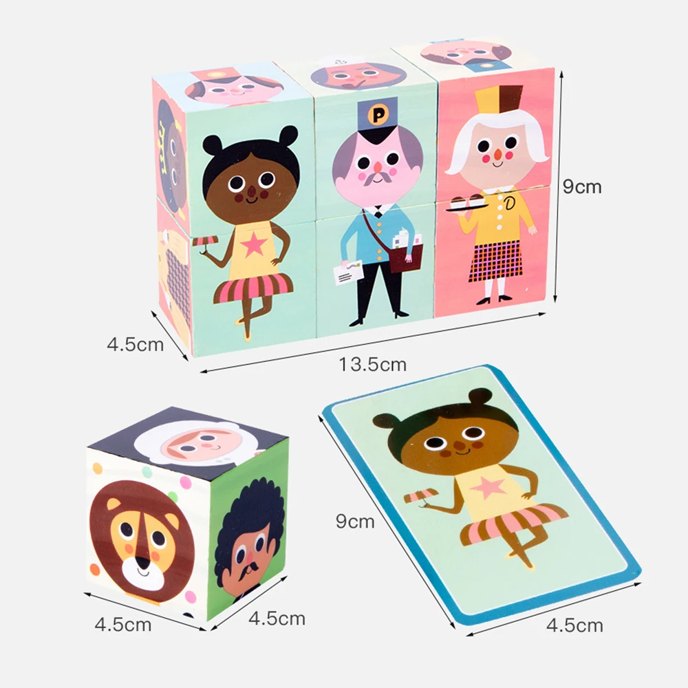 Wooden Characters Matching Puzzle Wooden Toys Parent-child Interactive Game Activity Montessori Educational Learning Toys
Wooden Characters Matching Puzzle Wooden Toys Parent-child Interactive Game Activity Montessori Educational Learning Toys