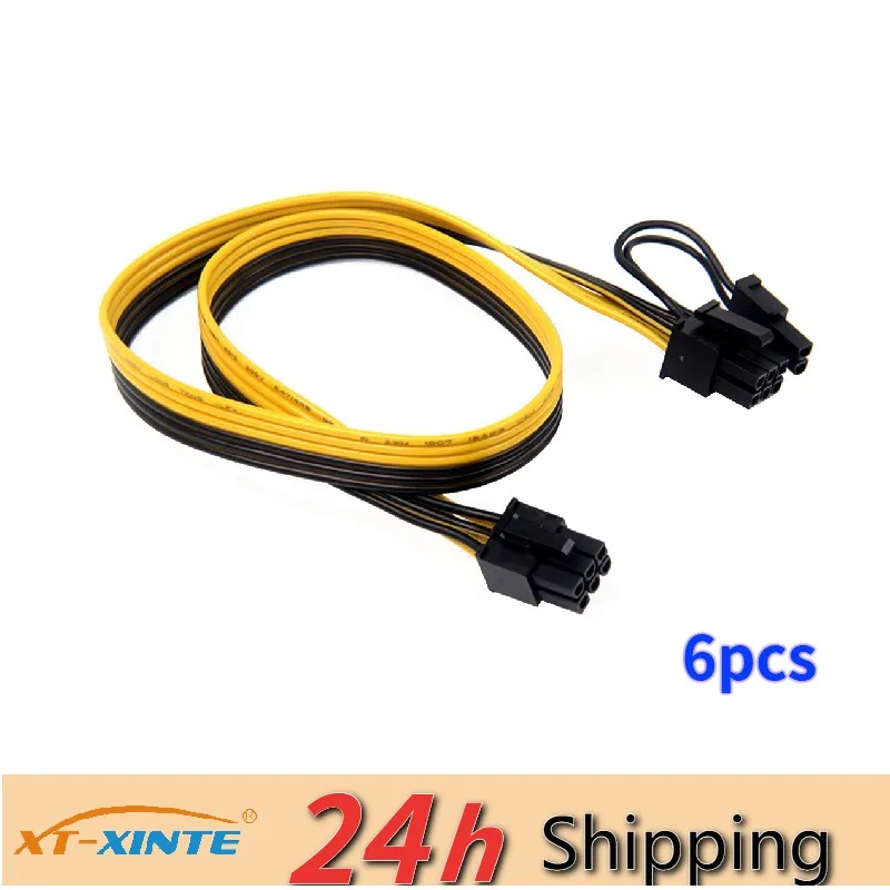 6PCS PCIe 6Pin to 6+2 Pin Power Supply Cable 8 pin to 6 Pin PCI Express Graphics Card Power Cable Male to Male Port
6PCS PCIe 6Pin to 6+2 Pin Power Supply Cable 8 pin to 6 Pin PCI Express Graphics Card Power Cable Male to Male Port