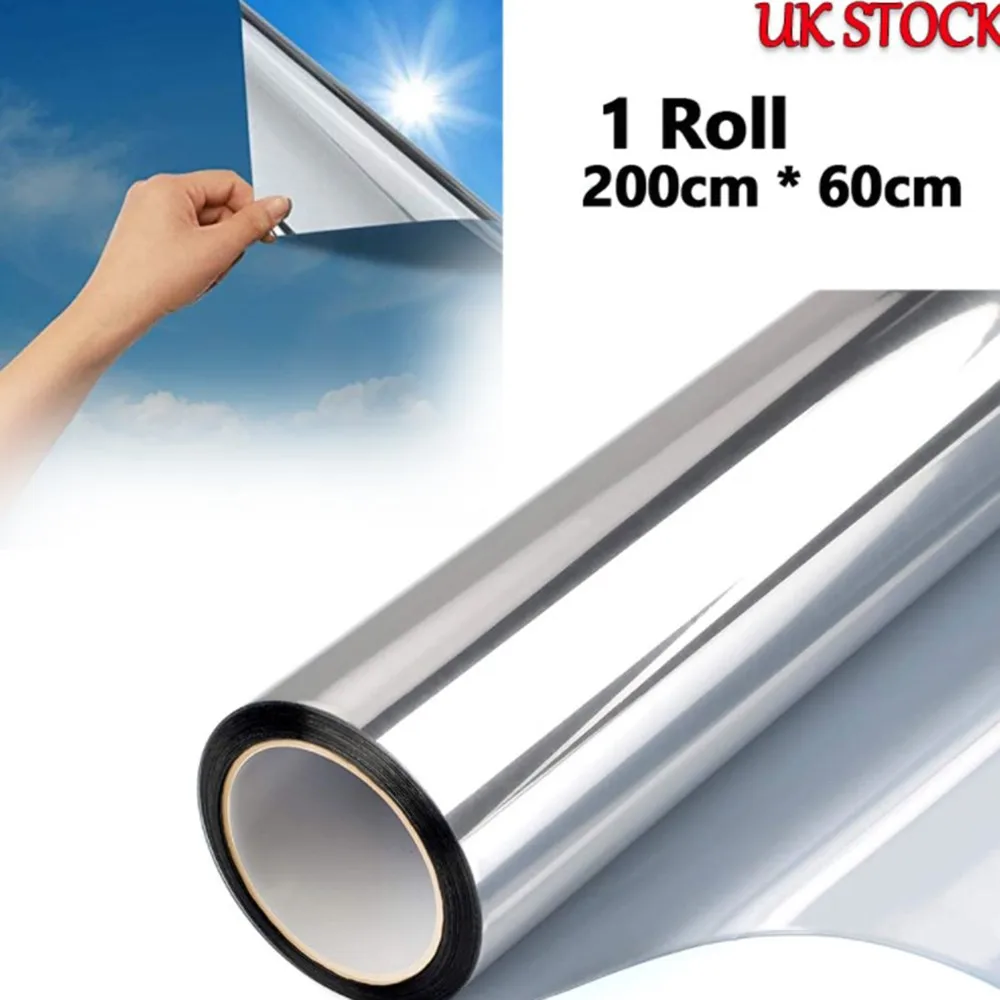 One Way Mirror Window Film Stained Vinyl Glass Static-Electric Film Silver Heat Insulation Solar Window Tint Privacy For Home
One Way Mirror Window Film Stained Vinyl Glass Static-Electric Film Silver Heat Insulation Solar Window Tint Privacy For Home