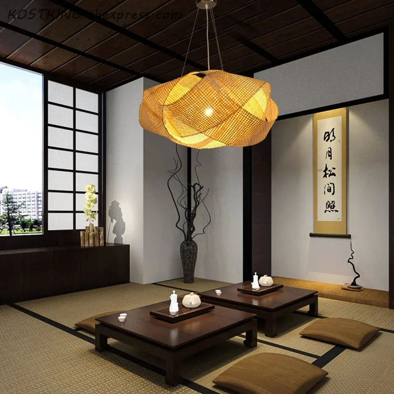 Bamboo Wicker Rattan Cloud Shade Pendant Light Fixture Japanese Tatami Hanging Ceiling Lamp
Bamboo Wicker Rattan Cloud Shade Pendant Light Fixture Japanese Tatami Hanging Ceiling Lamp