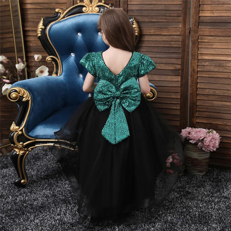 Kids Sequined Dresses for Girls Birthday Children Clothing Princess Birthday Wedding Party Baby Girl Dress With Bow 3-14Y
Kids Sequined Dresses for Girls Birthday Children Clothing Princess Birthday Wedding Party Baby Girl Dress With Bow 3-14Y