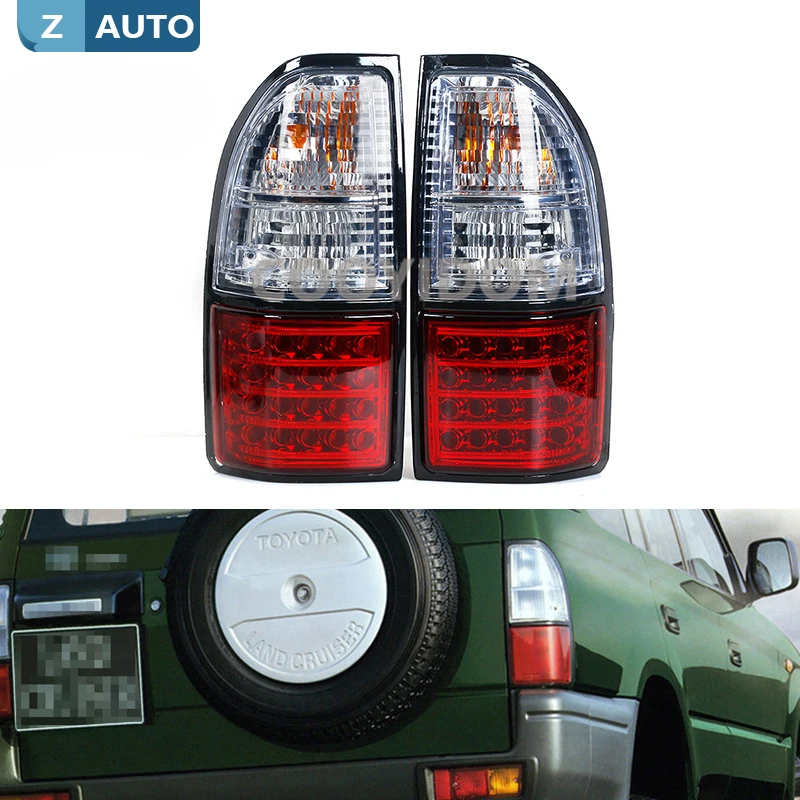 Светодиодная задняя фара в сборе для Toyota Prado Land Cruiser 90 1997-2002, сигнал поворота, стоп-сигнал, противотуманная фара, задний тормосветодиодный автомобиля, автозапчасти
Светодиодная задняя фара в сборе для Toyota Prado Land Cruiser 90 1997-2002, сигнал поворота, стоп-сигнал, противотуманная фара, задний тормосветодиодный автомобиля, автозапчасти