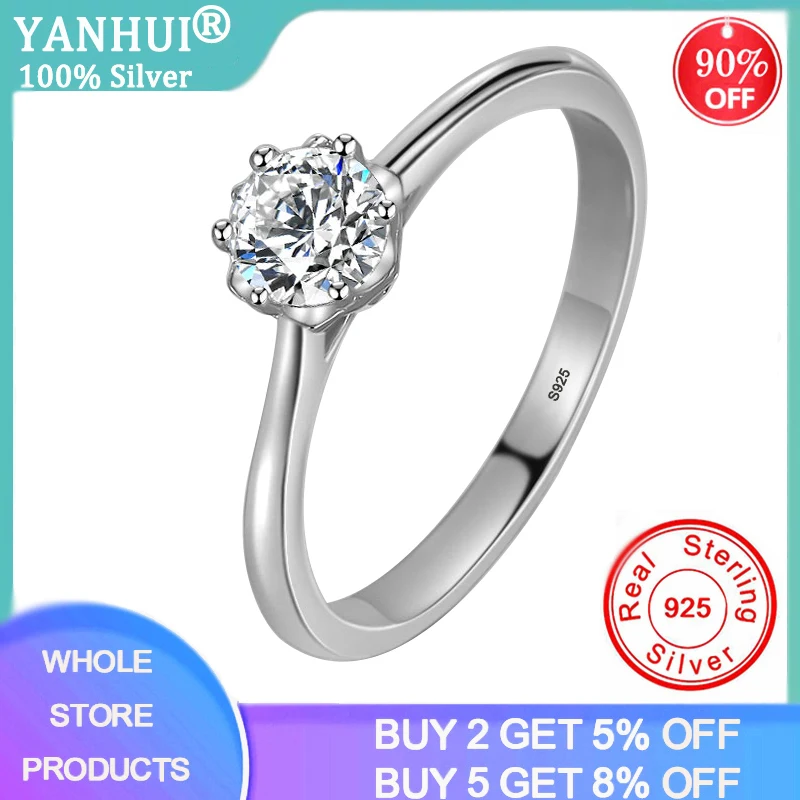With Certificate Solid 925 Silver Ring Fine Jewelry Round Solitaire 5mm 0.8ct Natural Zircon Wedding Band For Women Gift R384
With Certificate Solid 925 Silver Ring Fine Jewelry Round Solitaire 5mm 0.8ct Natural Zircon Wedding Band For Women Gift R384