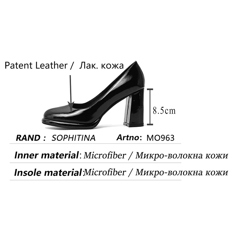 SOPHITINA Pumps Women Red Waterproof Platform Patent Leather Shoes Thick Heel 8.5CM Heels Party Wedding Fashion Lady Shoes MO963
SOPHITINA Pumps Women Red Waterproof Platform Patent Leather Shoes Thick Heel 8.5CM Heels Party Wedding Fashion Lady Shoes MO963