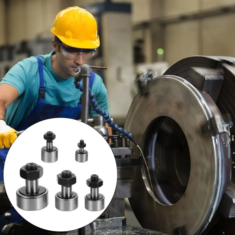 1 Bag 5pcs Durable Bolted Roller Needle Roller Bearings Cam Bearings (Silver)
1 Bag 5pcs Durable Bolted Roller Needle Roller Bearings Cam Bearings (Silver)