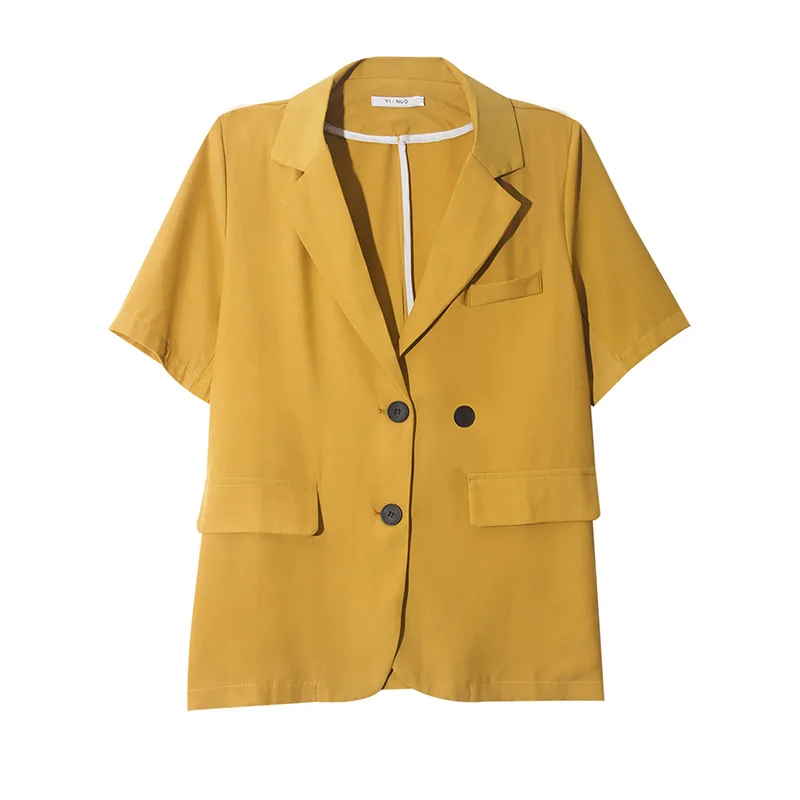 Sister Fara Elegant Ladies Thin Notched Blazer New Summer Single Breasted Back Button Suit Blazers Casual Women's Jacket Coat
Sister Fara Elegant Ladies Thin Notched Blazer New Summer Single Breasted Back Button Suit Blazers Casual Women's Jacket Coat