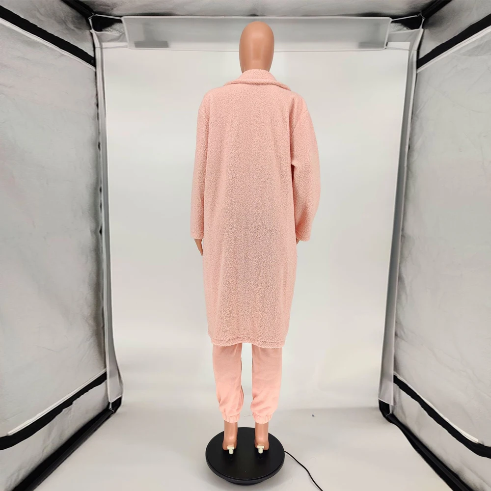 Pink Turn Down Collar Long Sleeve Cardigan Autumn Winter Warm Thick Teddy Bear Oversize Outwear Elegant Plush Soft Coat Jackets
Pink Turn Down Collar Long Sleeve Cardigan Autumn Winter Warm Thick Teddy Bear Oversize Outwear Elegant Plush Soft Coat Jackets