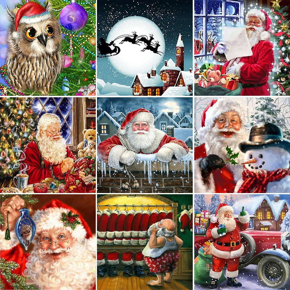 5D DIY Diamond Painting Christmas Gift Cross Stitch Kits Full Square Drill Embroidery Mosaic Art Picture of Rhinestones New Year
5D DIY Diamond Painting Christmas Gift Cross Stitch Kits Full Square Drill Embroidery Mosaic Art Picture of Rhinestones New Year