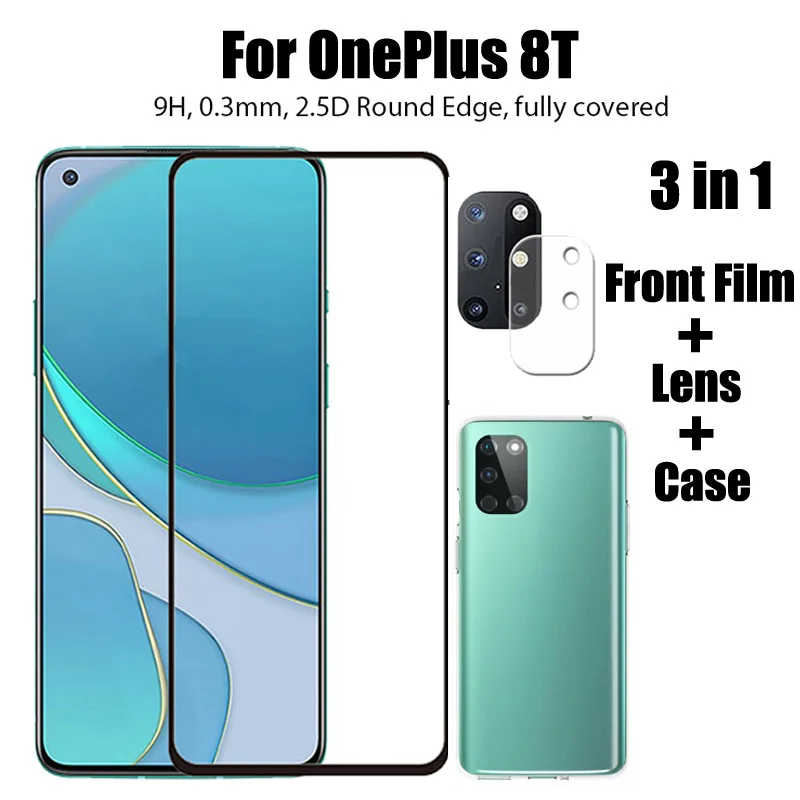 UGI Full Cover Screen Protector Tempered Glass 9H Curved Edge Protective Glass Camera Lens Transparent Phone Case For OnePlus 8T
UGI Full Cover Screen Protector Tempered Glass 9H Curved Edge Protective Glass Camera Lens Transparent Phone Case For OnePlus 8T