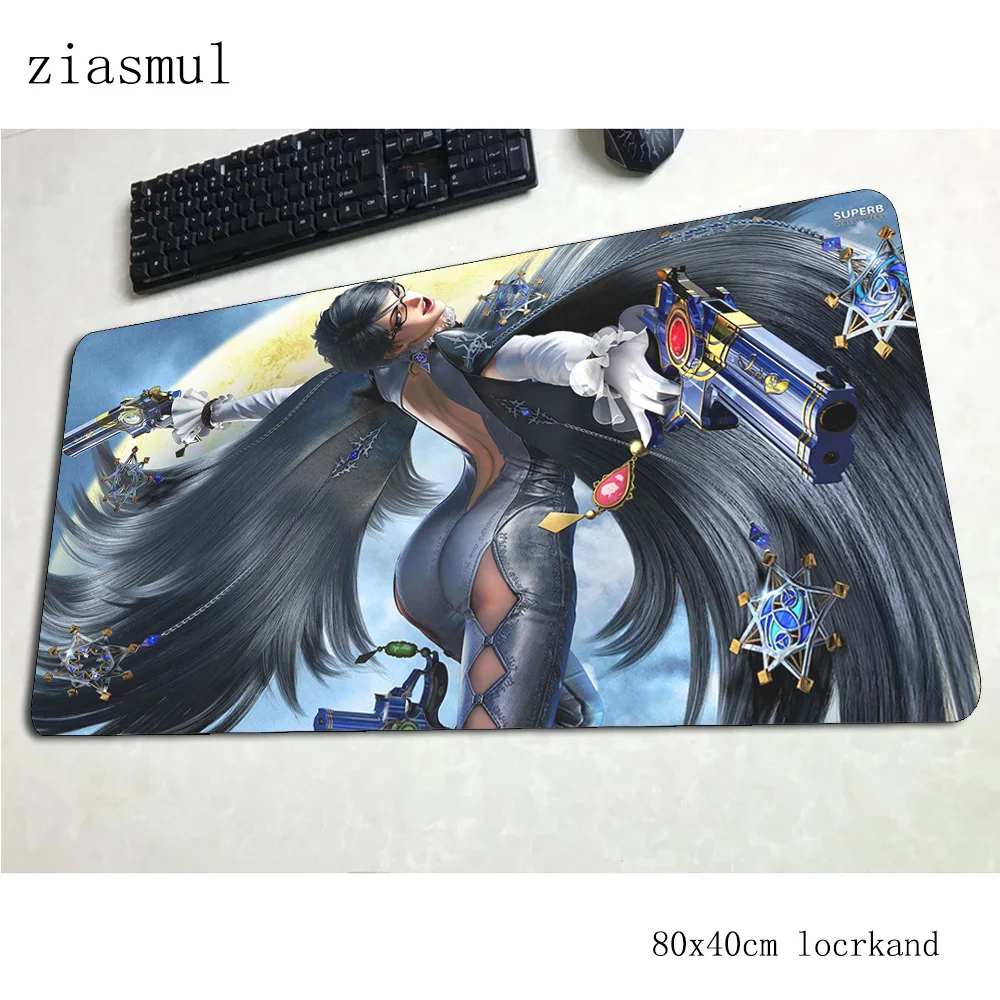 Коврики bayonetta 800x400x3 мм цветной игровой коврик для мыши большой клавиатуры xl