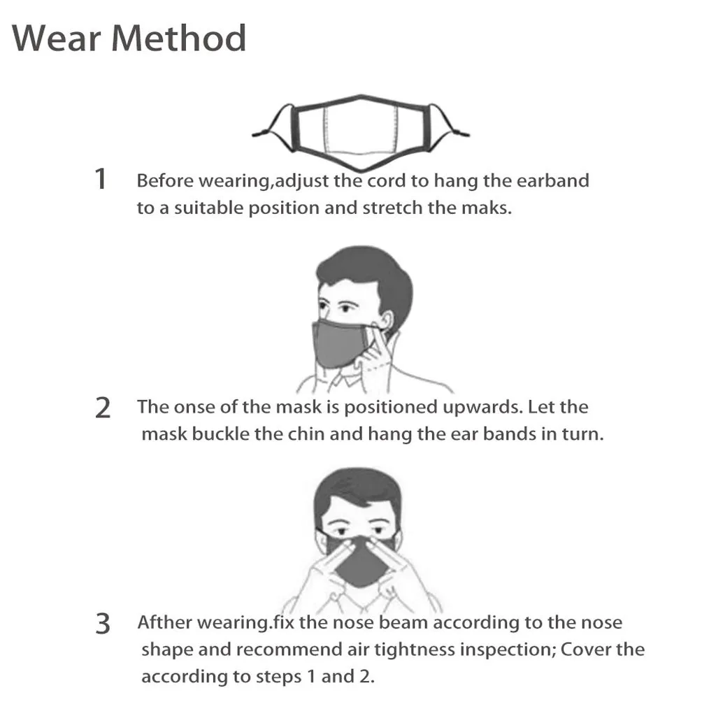 5pcs Unisex Washable Earloop Mask Breathable Face Cover Filter PM2.5 For Dustproof Fashion Cotton Cycling Face Masks Washable
5pcs Unisex Washable Earloop Mask Breathable Face Cover Filter PM2.5 For Dustproof Fashion Cotton Cycling Face Masks Washable