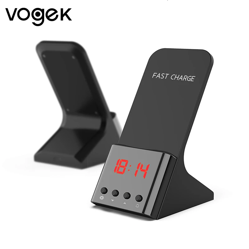 Vogek 10 Вт Qi быстрая Беспроводная зарядная подставка для iPhone 12 11 XS XR 8 со