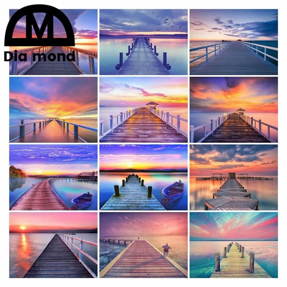 Seascape 5D Diy Diamond Painting Full Square/round Sunset Cloud Bridge Diamond Embroidery Sale Scenery Handicraft Decor for Home
Seascape 5D Diy Diamond Painting Full Square/round Sunset Cloud Bridge Diamond Embroidery Sale Scenery Handicraft Decor for Home