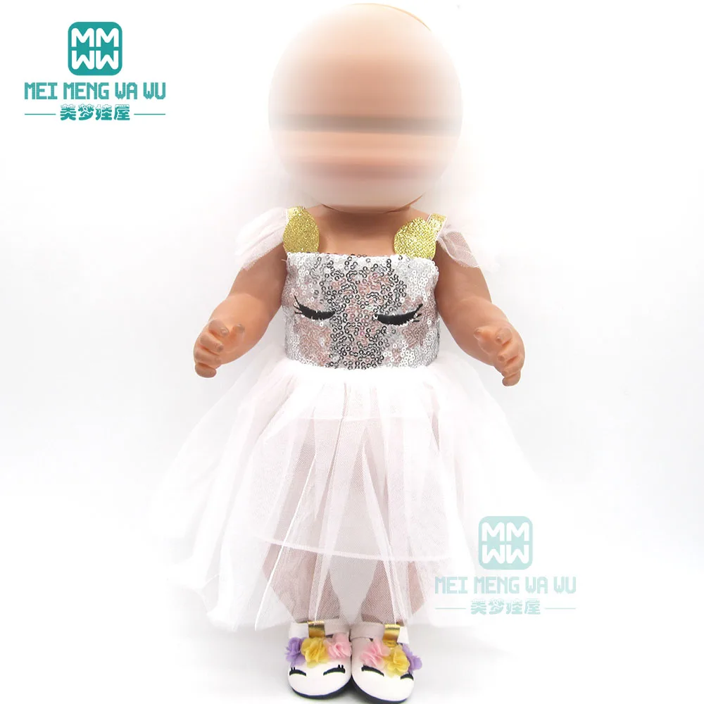 Fashion Sequined dress doll clothes for 43cm baby new born doll American doll Girl's gift
Fashion Sequined dress doll clothes for 43cm baby new born doll American doll Girl's gift