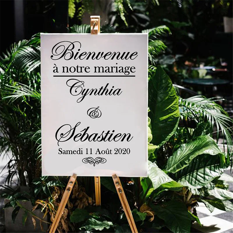 French/Spanish Wedding Decal/Stickers Custom Mural Personalized Welcome Sign d211
French/Spanish Wedding Decal/Stickers Custom Mural Personalized Welcome Sign d211