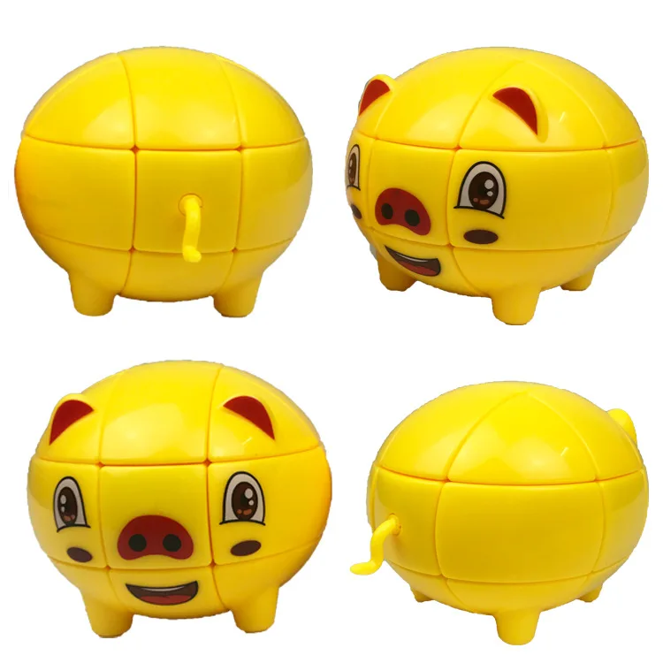 Новинка 2019 3 x3 Zhaocai Pig Lucky скоростная головоломка магический куб 3x3x3 развивающая