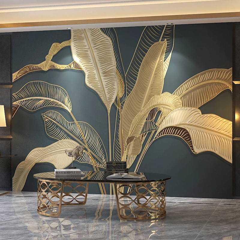 Wallpaper 3D Embossed Retro Banana Leaf Large Mural Living Room Bedroom Luxury Wallpaper Home Wall Decoration Painting
Wallpaper 3D Embossed Retro Banana Leaf Large Mural Living Room Bedroom Luxury Wallpaper Home Wall Decoration Painting