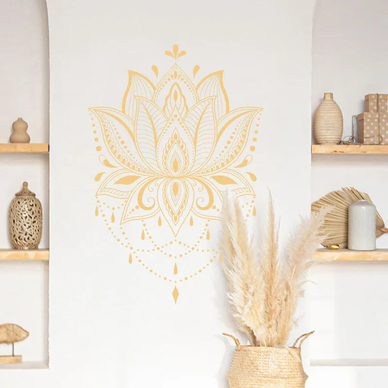 Chinese Style Golden Lotus Flowers Wall Stickers Bedroom Wall Decoration Living Room TV Backdrop Wall Decals Home Office Decors
Chinese Style Golden Lotus Flowers Wall Stickers Bedroom Wall Decoration Living Room TV Backdrop Wall Decals Home Office Decors