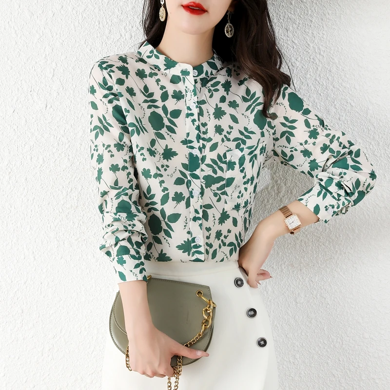 Chikichi Literary Chiffon Broken Printed Shirt Fall 2021 New Fashion Stand Collar Long Sleeve Casual Shirt Women
Chikichi Literary Chiffon Broken Printed Shirt Fall 2021 New Fashion Stand Collar Long Sleeve Casual Shirt Women