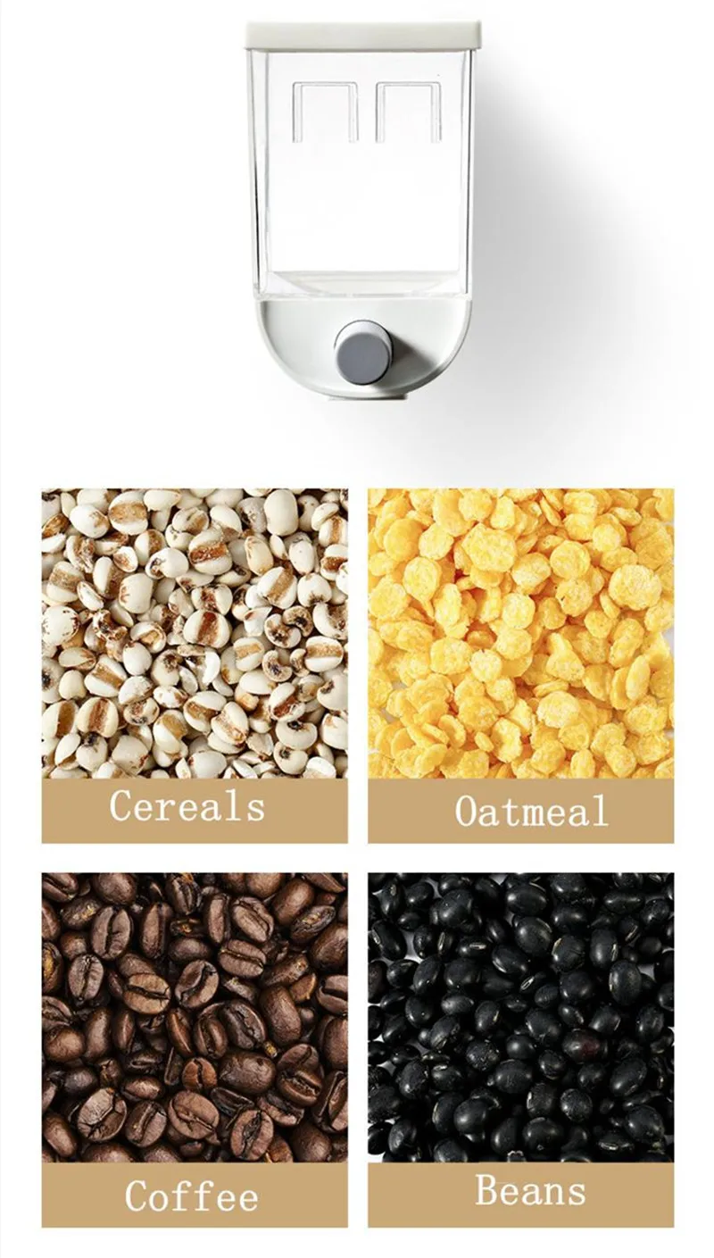 Plastic Grain Storage Box Kitchen Transparent Hanging Container Can Tank Bottle Jars Cereals Oatmeal Coffee Storage Distribution 
Plastic Grain Storage Box Kitchen Transparent Hanging Container Can Tank Bottle Jars Cereals Oatmeal Coffee Storage Distribution