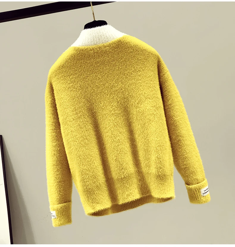 Women's Turtleneck Sweater 2020 Autumn Winter Warm Mink Sweaters Female All-match Pullover Jumper Lady's Knitwear
Women's Turtleneck Sweater 2020 Autumn Winter Warm Mink Sweaters Female All-match Pullover Jumper Lady's Knitwear