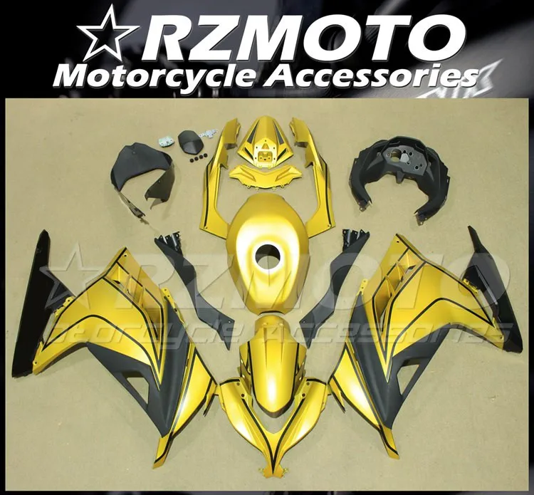Новый комплект обтекателей для мотоцикла ABS Подходит для Kawasaki Ninja 300 EX300 2013 2014 2015 2016 2017 2018 с крышкой бака золотистый матовый 
Новый комплект обтекателей для мотоцикла ABS Подходит для Kawasaki Ninja 300 EX300 2013 2014 2015 2016 2017 2018 с крышкой бака золотистый матовый