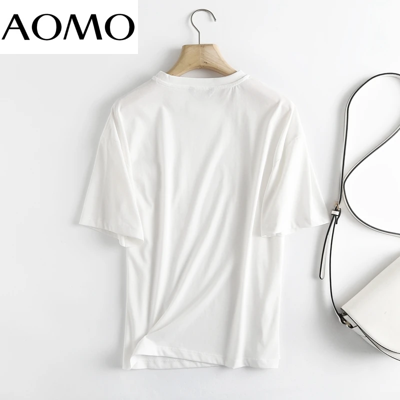 AOMO 2021 Women Oversized Pocket Cotton T Shirt Short Sleeve O Neck Tees Ladies Casual Tee Shirt Street Wear Top 6D66A
AOMO 2021 Women Oversized Pocket Cotton T Shirt Short Sleeve O Neck Tees Ladies Casual Tee Shirt Street Wear Top 6D66A