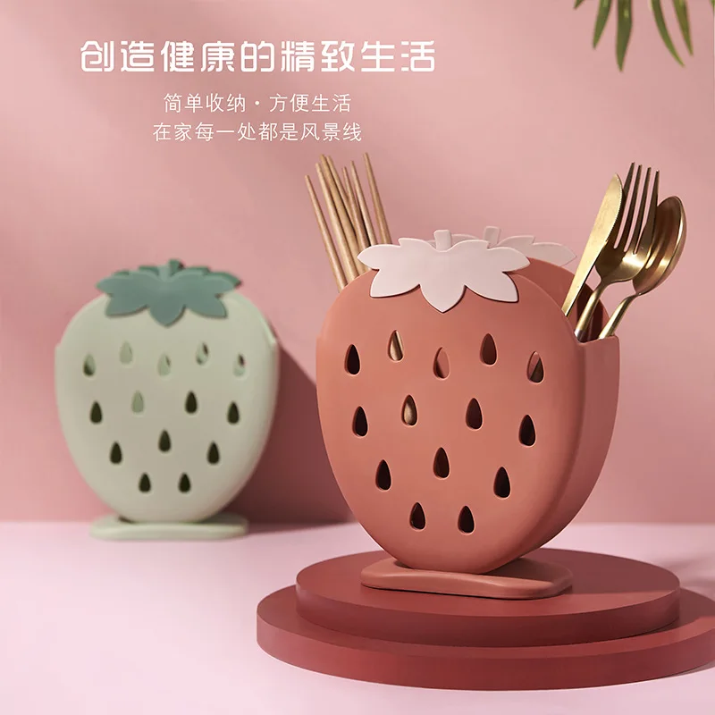 Creative Home Strawberry Chopstick Cage Kitchen Stand Multifunctional Chopstick Cage Double Drain Chopstick Box Plastic Chopstic
Creative Home Strawberry Chopstick Cage Kitchen Stand Multifunctional Chopstick Cage Double Drain Chopstick Box Plastic Chopstic