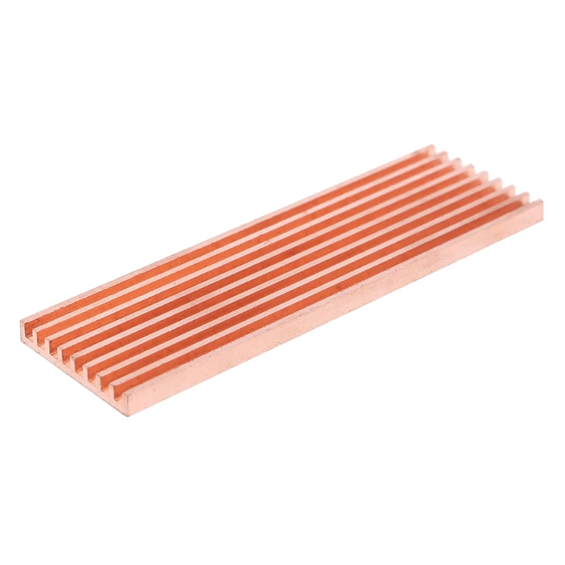 Pure Copper Heatsink Cooler Heat Sink Thermal Conductive Adhesive for M.2 2280 PCI-E NVME SSD 2/3/4mm
Pure Copper Heatsink Cooler Heat Sink Thermal Conductive Adhesive for M.2 2280 PCI-E NVME SSD 2/3/4mm