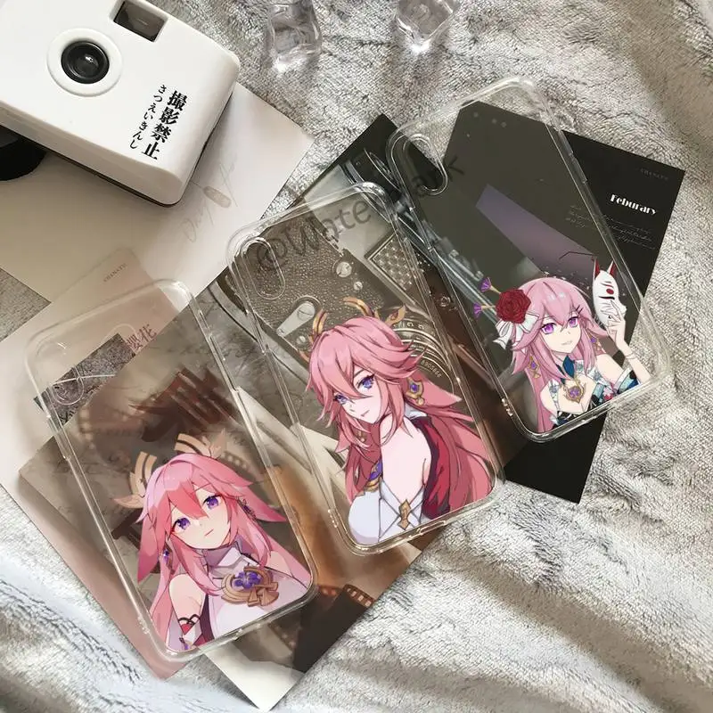 Genshin Impact Yae Miko Phone Case For IPhone 13 Mini 12 11 Pro Max Xs X Xr 7 8 Plus Se 2020 Transparent Cover
Genshin Impact Yae Miko Phone Case For IPhone 13 Mini 12 11 Pro Max Xs X Xr 7 8 Plus Se 2020 Transparent Cover