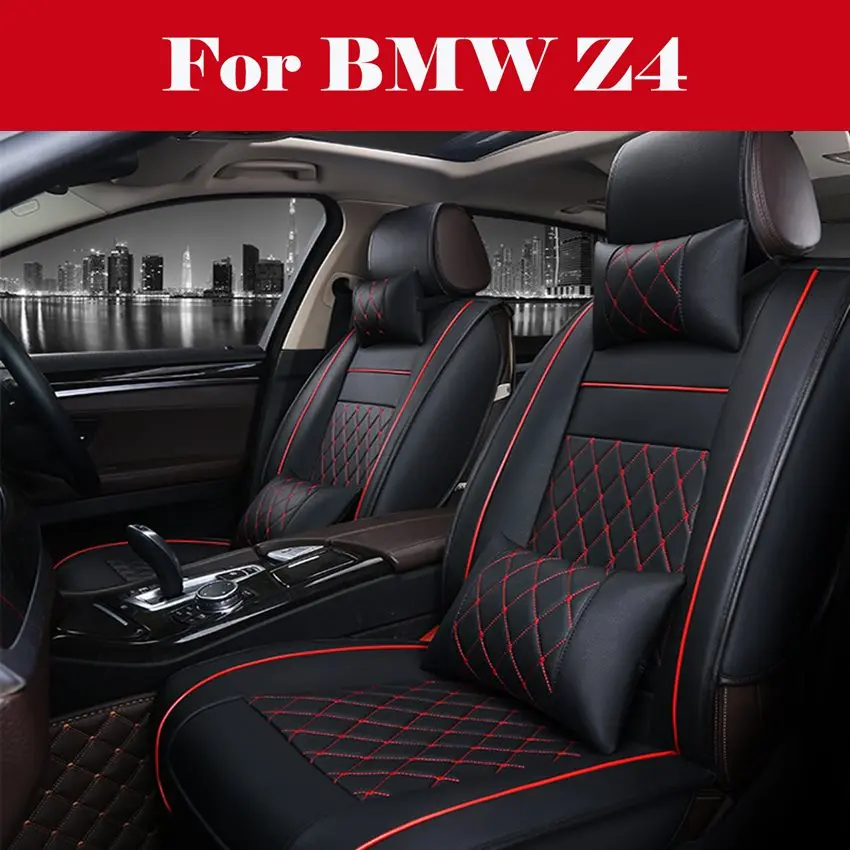 Standard PU Leather Car Seat Covers Front+Rear Seat Cushion Black With Red Lines For BMW Z4
Standard PU Leather Car Seat Covers Front+Rear Seat Cushion Black With Red Lines For BMW Z4