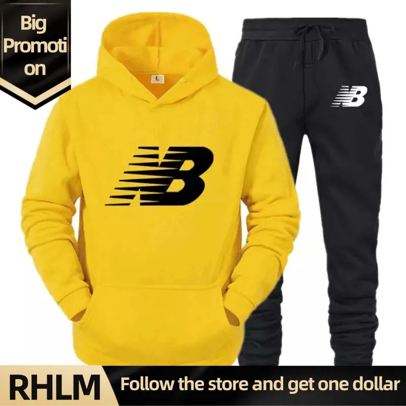 ã€RHLM】Tracksuit Male Fashion Hoodies Male Suits Brand NB Sets Sweatshirt + Sweatshirt Autumn Winter Fleece Hooded Pullover Hot
ã€RHLM】Tracksuit Male Fashion Hoodies Male Suits Brand NB Sets Sweatshirt + Sweatshirt Autumn Winter Fleece Hooded Pullover Hot
