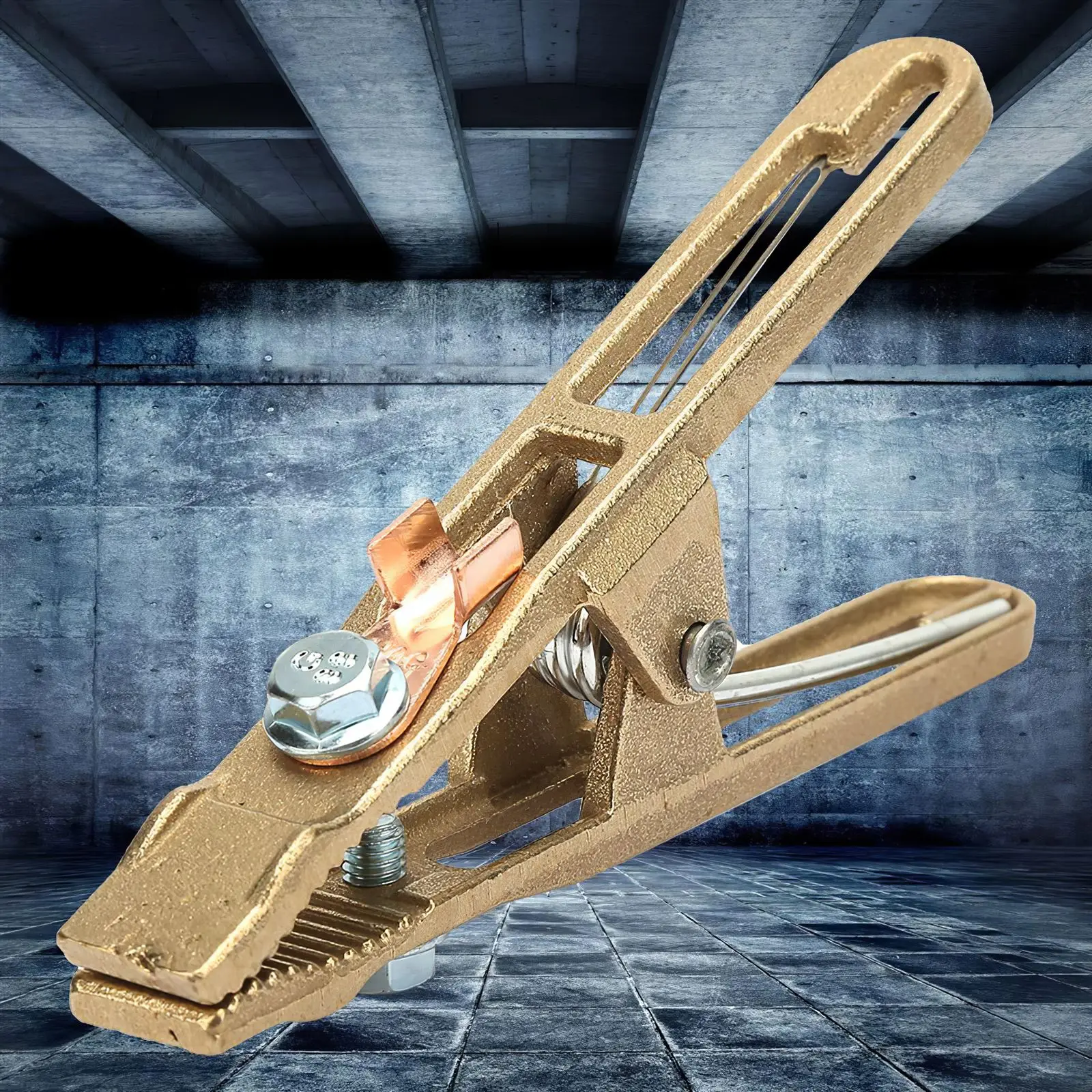 Brass Ground Clamp 260A High Conductivity Oxidation Resistance Durable lamp A-Shaped Multiple Purpose Manual Ground Clip
Brass Ground Clamp 260A High Conductivity Oxidation Resistance Durable lamp A-Shaped Multiple Purpose Manual Ground Clip