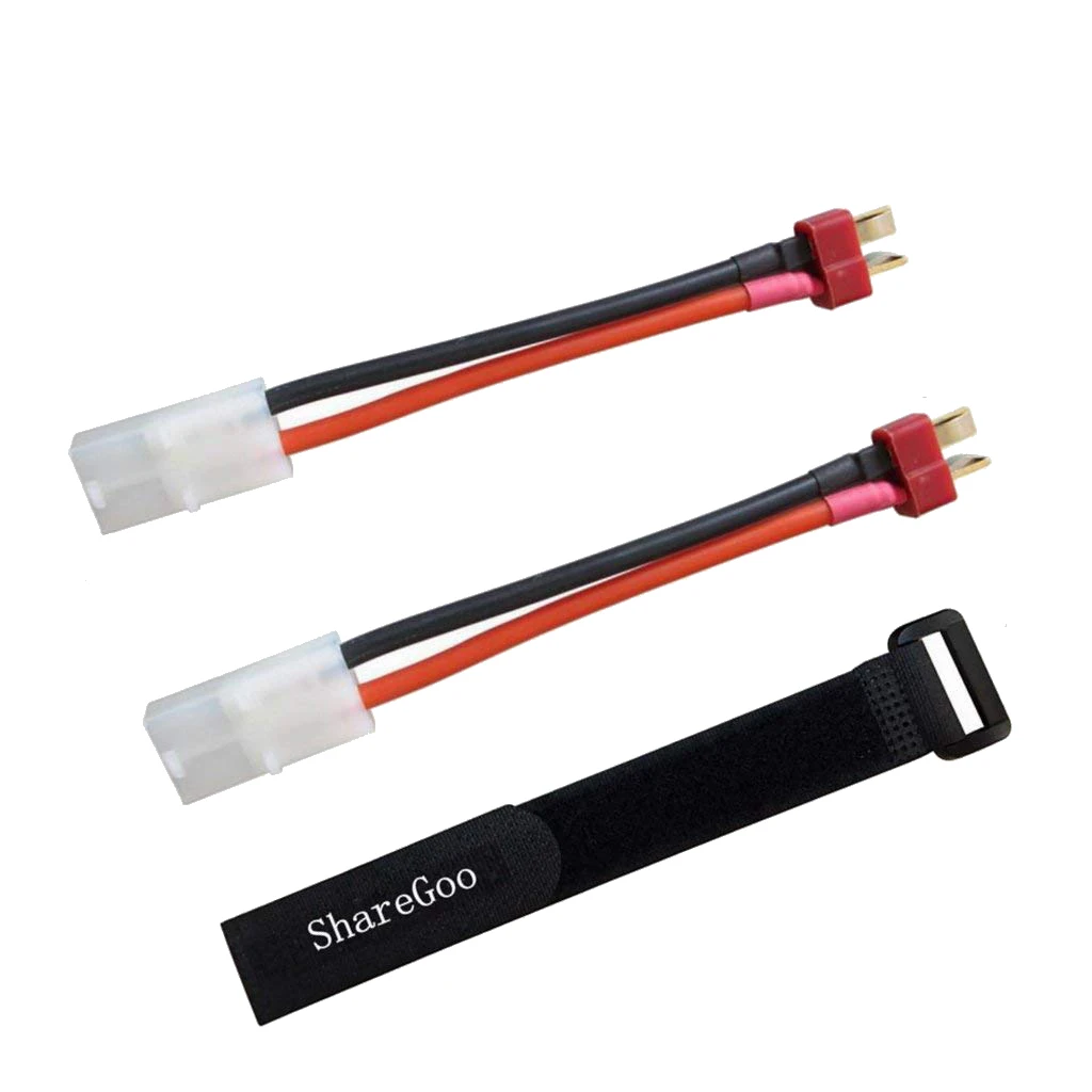 

Big Tamiya Style Connector to Deans T Style Plug Cable Adapter for RC ESC Speed Controller ESC Lipo/NiMH Charging Battery Strap