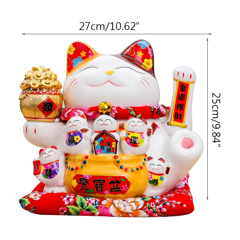 Strongwell Japanese Large Lucky Cat Figurine Ceramic Creative Home Decoration Accessories Royal Cat Feng Shui Decor Craft
Strongwell Japanese Large Lucky Cat Figurine Ceramic Creative Home Decoration Accessories Royal Cat Feng Shui Decor Craft