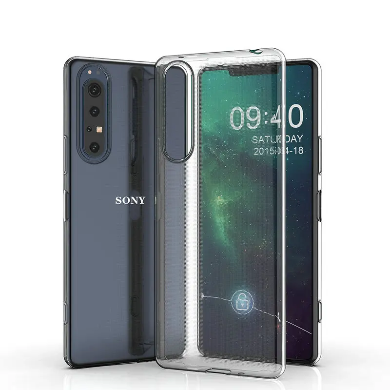 Прозрачный чехол для Sony Xperia 1 II 2 1m2 Mark MK XQ-AT51 XQ-AT72 натуральные Чехлы телефона |