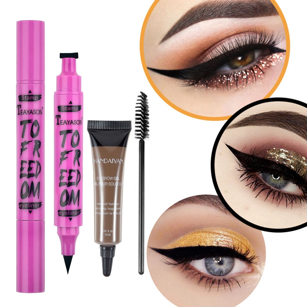 1set Eyeliner Double Head Black Long Lasting Eye Liner Pencil Waterproof Eyebrow Cream Gel Enhancers Cosmetic Beauty Makeup
1set Eyeliner Double Head Black Long Lasting Eye Liner Pencil Waterproof Eyebrow Cream Gel Enhancers Cosmetic Beauty Makeup