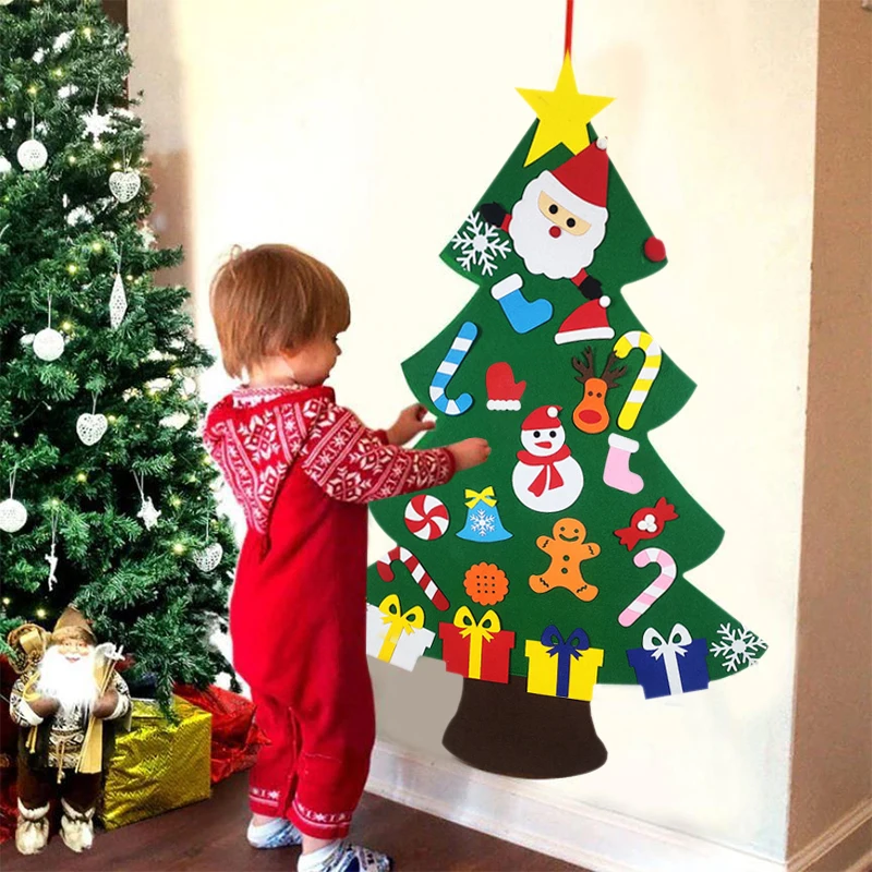 DIY Felt Christmas Tree Christmas Decoration for Home Navidad 2021 New Year Christmas Ornaments Santa Claus Xmas Kids Gifts
DIY Felt Christmas Tree Christmas Decoration for Home Navidad 2021 New Year Christmas Ornaments Santa Claus Xmas Kids Gifts