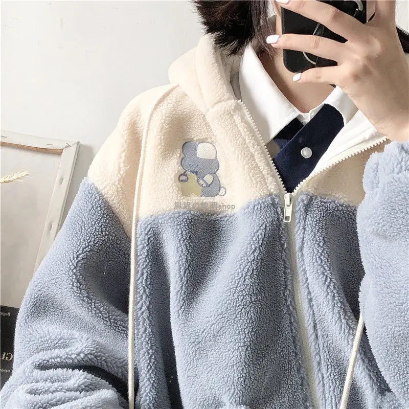 Kawaii Anime Print Harajuku Hoodie Women Winter Zip Up Long Sleeve Sweatshirt Cute Young Style Plus Velvet Patchwork Sweatshirts
Kawaii Anime Print Harajuku Hoodie Women Winter Zip Up Long Sleeve Sweatshirt Cute Young Style Plus Velvet Patchwork Sweatshirts