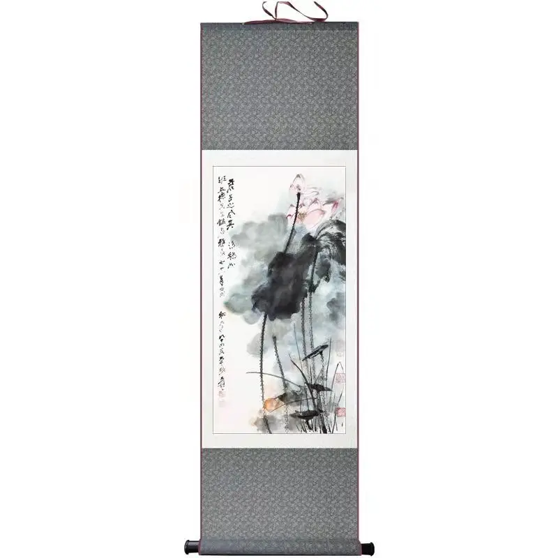 Chinese Style Scroll Painting Lotus Vintage Room Decor Poster Wall Paintings Living Room Home Office Decorative Hanging Wall Art
Chinese Style Scroll Painting Lotus Vintage Room Decor Poster Wall Paintings Living Room Home Office Decorative Hanging Wall Art