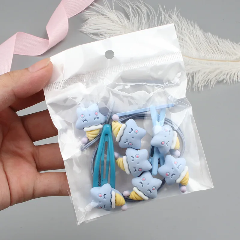 5Pce/Set Cartoon Hairpins Cute Cloud Star Hair clip Rubber Band Girl Side Clip Headdress Elastic Head Rope Hair Accessories Gift
5Pce/Set Cartoon Hairpins Cute Cloud Star Hair clip Rubber Band Girl Side Clip Headdress Elastic Head Rope Hair Accessories Gift