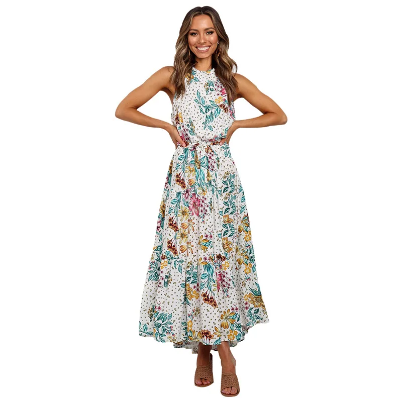 2020 Summer Fashion Sexy Printed Floral Skirt Euro-American Casual New Bohemian Beach Women Dress
2020 Summer Fashion Sexy Printed Floral Skirt Euro-American Casual New Bohemian Beach Women Dress