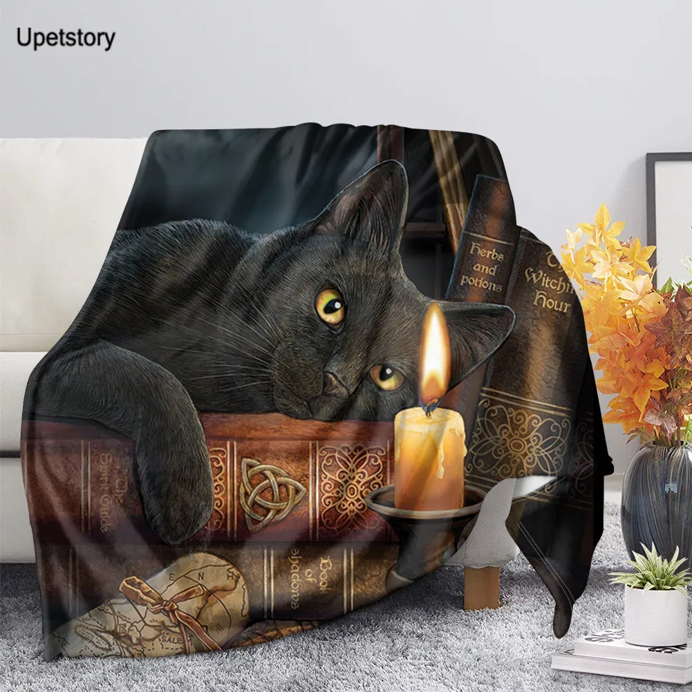 Плюшевое одеяло Upetstory с принтом черного кота, модное одеяло, украшение, покрывало, повседневное флисовое покрывало для взрослых и детей
Плюшевое одеяло Upetstory с принтом черного кота, модное одеяло, украшение, покрывало, повседневное флисовое покрывало для взрослых и детей