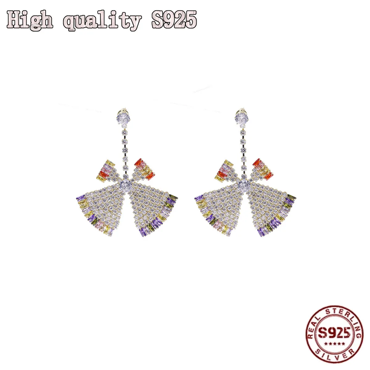 High Quality Design Tassel Personality Women's Earrings Temperament Exaggerated S925 Silver Needle Crystal Bow Earrings
High Quality Design Tassel Personality Women's Earrings Temperament Exaggerated S925 Silver Needle Crystal Bow Earrings