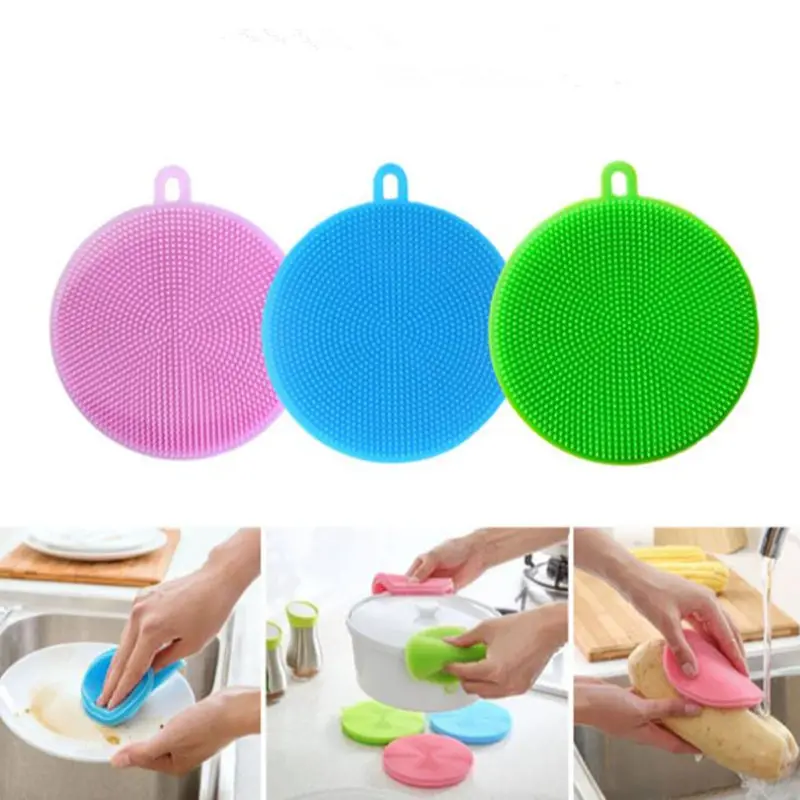 100pcs Round Shape Multifunctional Kitchen Washing Tool Silicone Scrubbers Silicone Sponge Dishwashing Brush Cleaning Brushes JF
100pcs Round Shape Multifunctional Kitchen Washing Tool Silicone Scrubbers Silicone Sponge Dishwashing Brush Cleaning Brushes JF